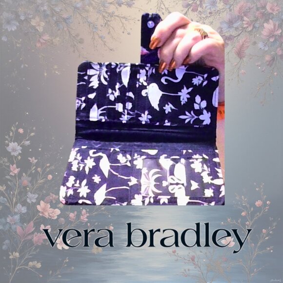 EUC Vera Bradley RFID Finley Small Wallet "Flamingo Party" pattern. - Picture 4 of 5